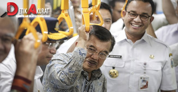 Wapres JK Pastikan MRT Jakarta Beroperasi Maret 2019