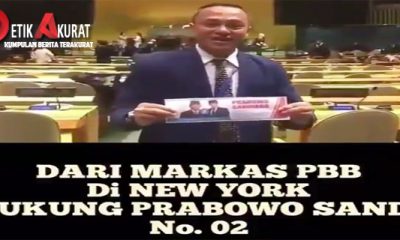 Dukungan untuk Prabowo dari Ruang Sidang PBB